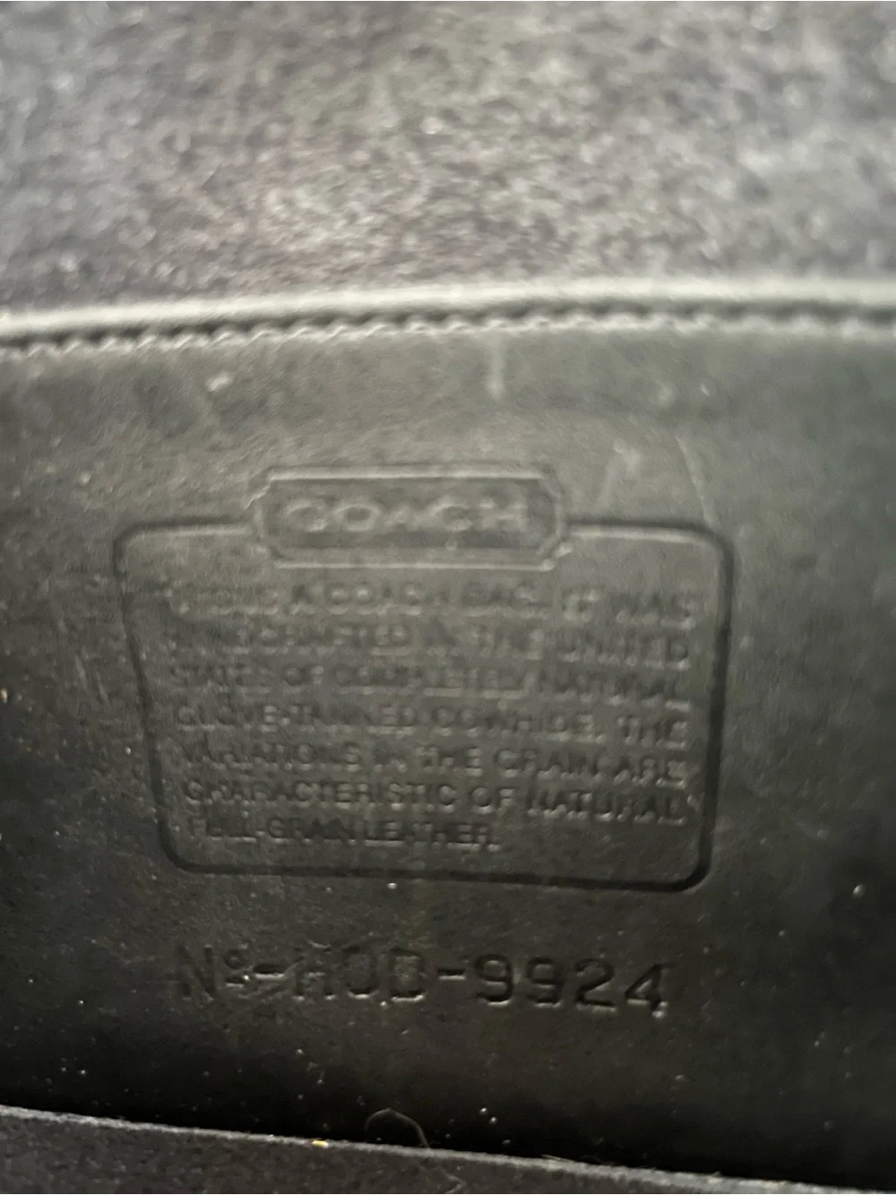 Vintage COACH 9924 black casino bag with nickel hardware y2k made in USA 2000